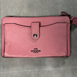 Coach Pink Leather Mini Crossbody